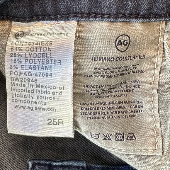 AG Adriano Goldschmied Contour 360 The Prima Cigarette Leg Jeans Women’s Size 25 - Picture 7 of 12